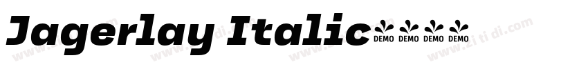 Jagerlay Italic字体转换